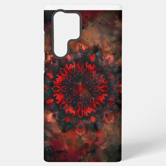 Dark Mandala - Boho Gothic-Geschenk Samsung Galaxy Hülle (Rückseite)