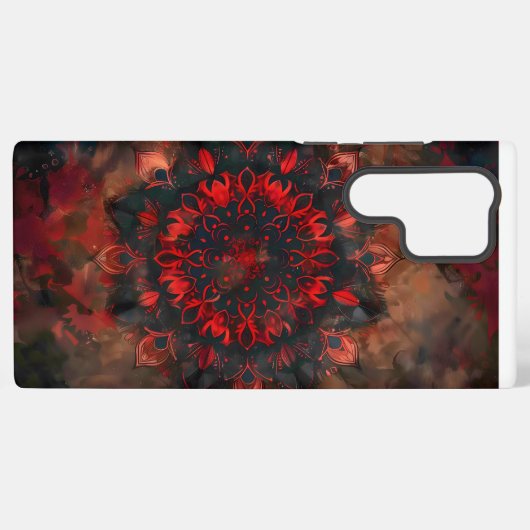 Dark Mandala - Boho Gothic-Geschenk Samsung Galaxy Hülle (Rückseite (Horizontal))