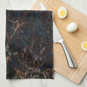 Dark Marble Geschirrtuch (Viertel Falte)