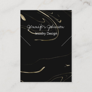 Dark Marble Necklace Display Card Visitenkarte