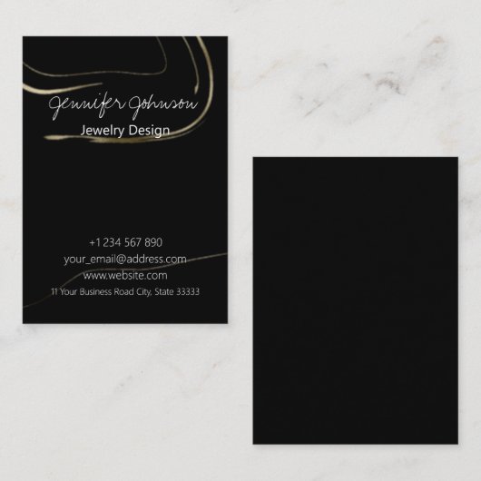 Dark Marbling Visitenkarte (Vorne/Hinten)