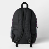 Dark Mark Geometric Icon Pattern Bedruckter Rucksack (Rückseite)