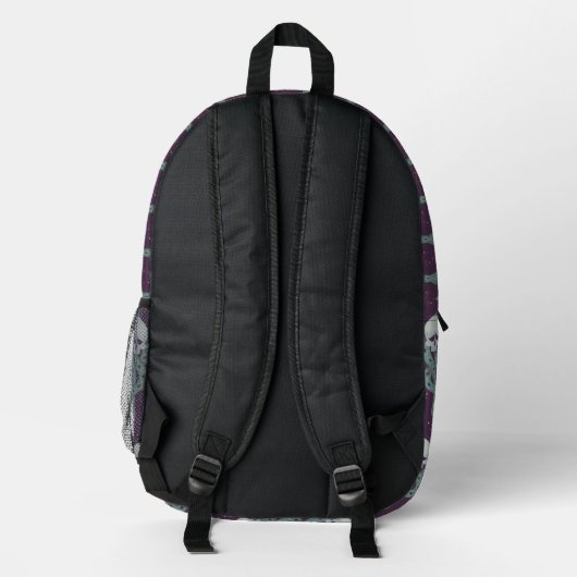 Dark Mark Geometric Icon Pattern Bedruckter Rucksack (Rückseite)