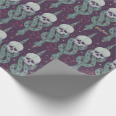 Dark Mark Geometric Icon Pattern Geschenkpapier (Ecke)