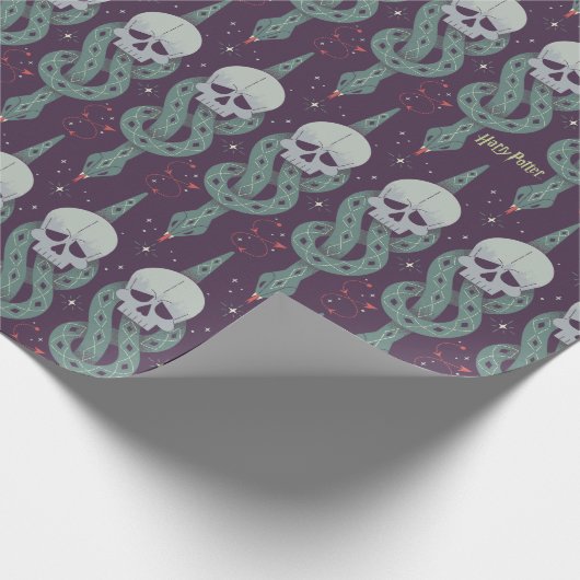 Dark Mark Geometric Icon Pattern Geschenkpapier (Ecke)