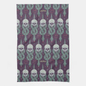 Dark Mark Geometric Icon Pattern Geschirrtuch (Vertikal)