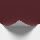 Dark Maroon Farbe Geschenkpapier (Ecke)