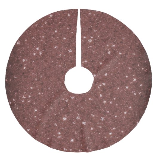 Dark Maroon Glitter Texture Vignetted Background Polyester Weihnachtsbaumdecke (Vorderseite)