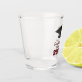 Dark Maroon Gray Herzlichen Glückwunsch Uni Gradua Schnapsglas (Links)