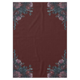 Dark Maroon Mauve Gothic Elegant Wedding Tischdecke
