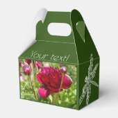 Dark Maroon Velvet-Bauern Geschenkschachtel (Rückseite)