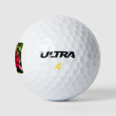 Dark Maroon Velvet-Bauern Golfball (Logo)