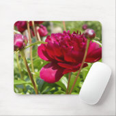 Dark Maroon Velvet-Bauern Mousepad (Mit Mouse)