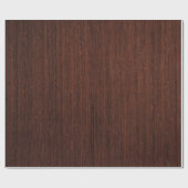 Dark marron wood smooth clear geschenkpapier (Flach)