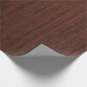 Dark marron wood smooth clear geschenkpapier (Ecke)