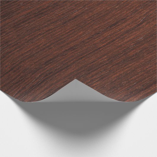 Dark marron wood smooth clear geschenkpapier (Ecke)