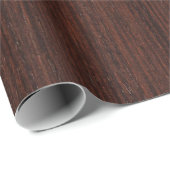 Dark marron wood smooth clear geschenkpapier (Rolleneckpunkt)