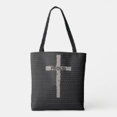 Dark Masculine Proud Christlicher Cross Metal Ston Tasche (Rückseite)