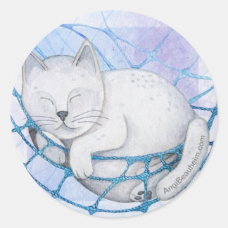 Dark Matter Cat Stickers