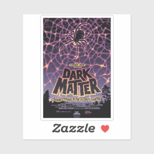 Dark Matter Poster. Aufkleber (Blatt)