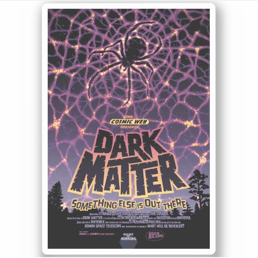 Dark Matter Poster. Aufkleber (Vorderseite)