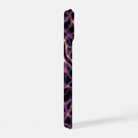 Dark Matter Poster. iPhone 15 Hülle (Rechte Seite)