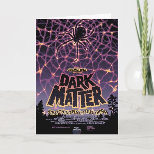 Dark Matter Poster. Karte (Vorderseite)