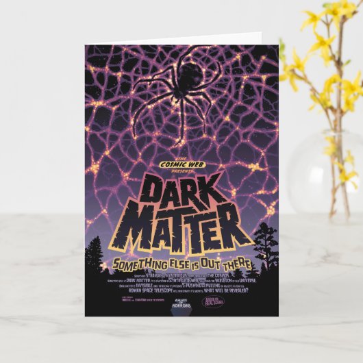 Dark Matter Poster. Karte (Gelbe Blume)