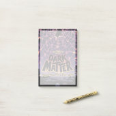 Dark Matter Poster. Post-it Klebezettel (Auf Schreibtisch)