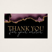 Dark mauve aga danke Ihnen Discount Card (Vorderseite)