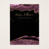 Dark-mauve-agate-Halskette (Vorderseite)