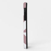 Dark Mauve Geometric Deko Cube Pattern Case-Mate iPhone Hülle (Hinten/Links)