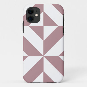 Dark Mauve Geometric Deko Cube Pattern Case-Mate iPhone Hülle