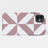 Dark Mauve Geometric Deko Cube Pattern Case-Mate iPhone Hülle (Rückseite (Horizontal))