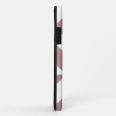 Dark Mauve Geometric Deko Cube Pattern Case-Mate iPhone Hülle (Hinten/Rechts)