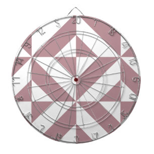 Dark Mauve Geometric Deko Cube Pattern Dartscheibe