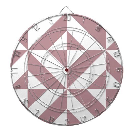Dark Mauve Geometric Deko Cube Pattern Dartscheibe (vorne)
