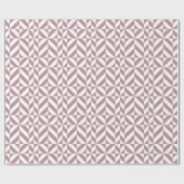 Dark Mauve Geometric Deko Cube Pattern Geschenkpapier (Flach)