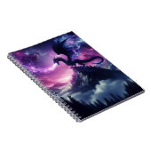 Dark, Medieval Ethereal Dragon  Notizblock (Rechte Seite)