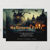 Dark Medieval Halloween-Party Einladung (Vorne/Hinten)