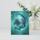 Dark Mermaid Postcard - Secret Kisses Postkarte (Stehend Vorderseite)