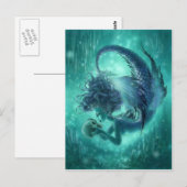 Dark Mermaid Postcard - Secret Kisses Postkarte (Vorne/Hinten)