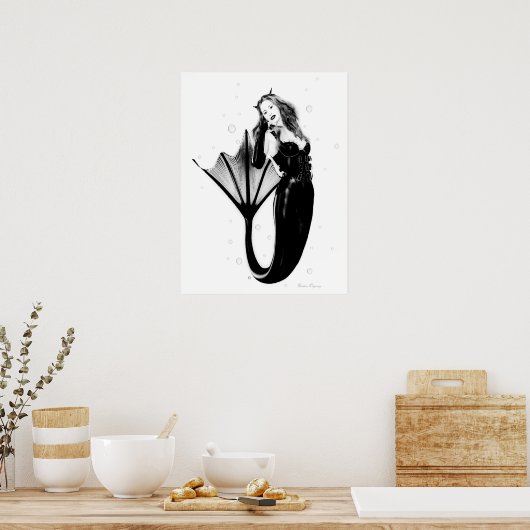Dark Mermaid Poster (Küche)