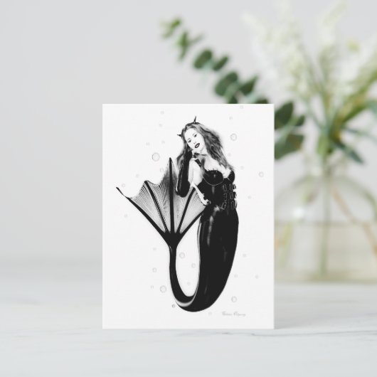 Dark Mermaid Postkarten (Stehend Vorderseite)