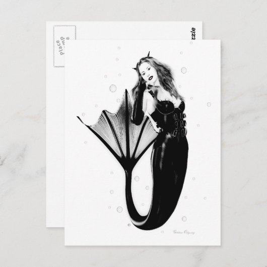 Dark Mermaid Postkarten (Vorne/Hinten)