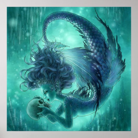Dark Mermaid Print - Secret Kisses Poster (Vorne)
