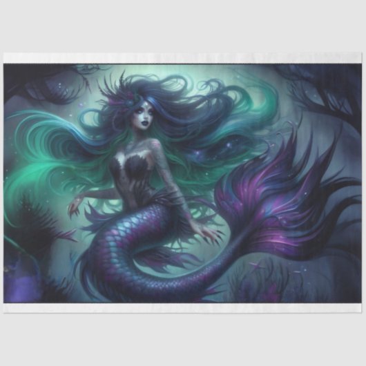 Dark Mermaid Seidenpapier (Vorderseite)