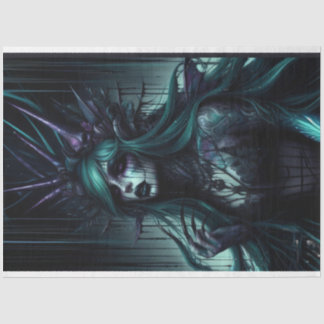 Dark Mermaid Tissue Paper Seidenpapier