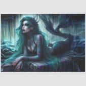 Dark Mermaid Tissue Paper Seidenpapier (Vorderseite)