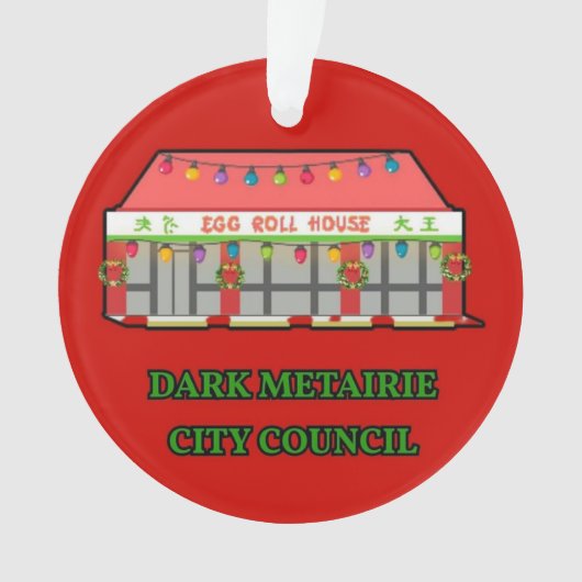 Dark Metairie Weihnachtsdekoration Ornament (Vorderseite)